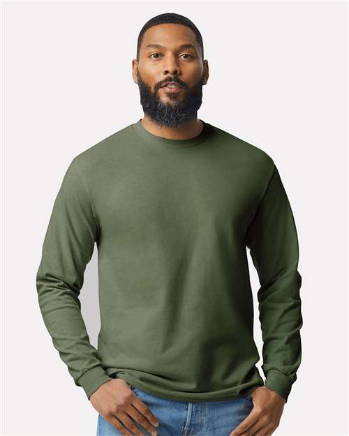Gildan® Heavy Cotton Crewneck Long Sleeve T-Shirt