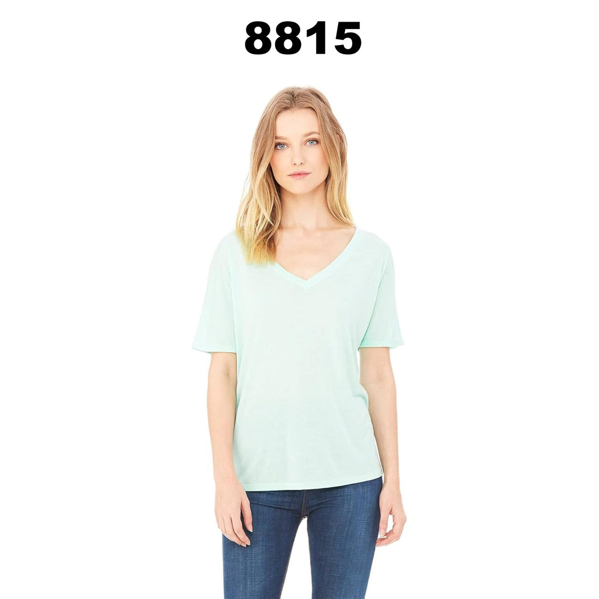 BELLA + CANVAS® Women’s Slouchy Short Sleeve V-Neck Tee