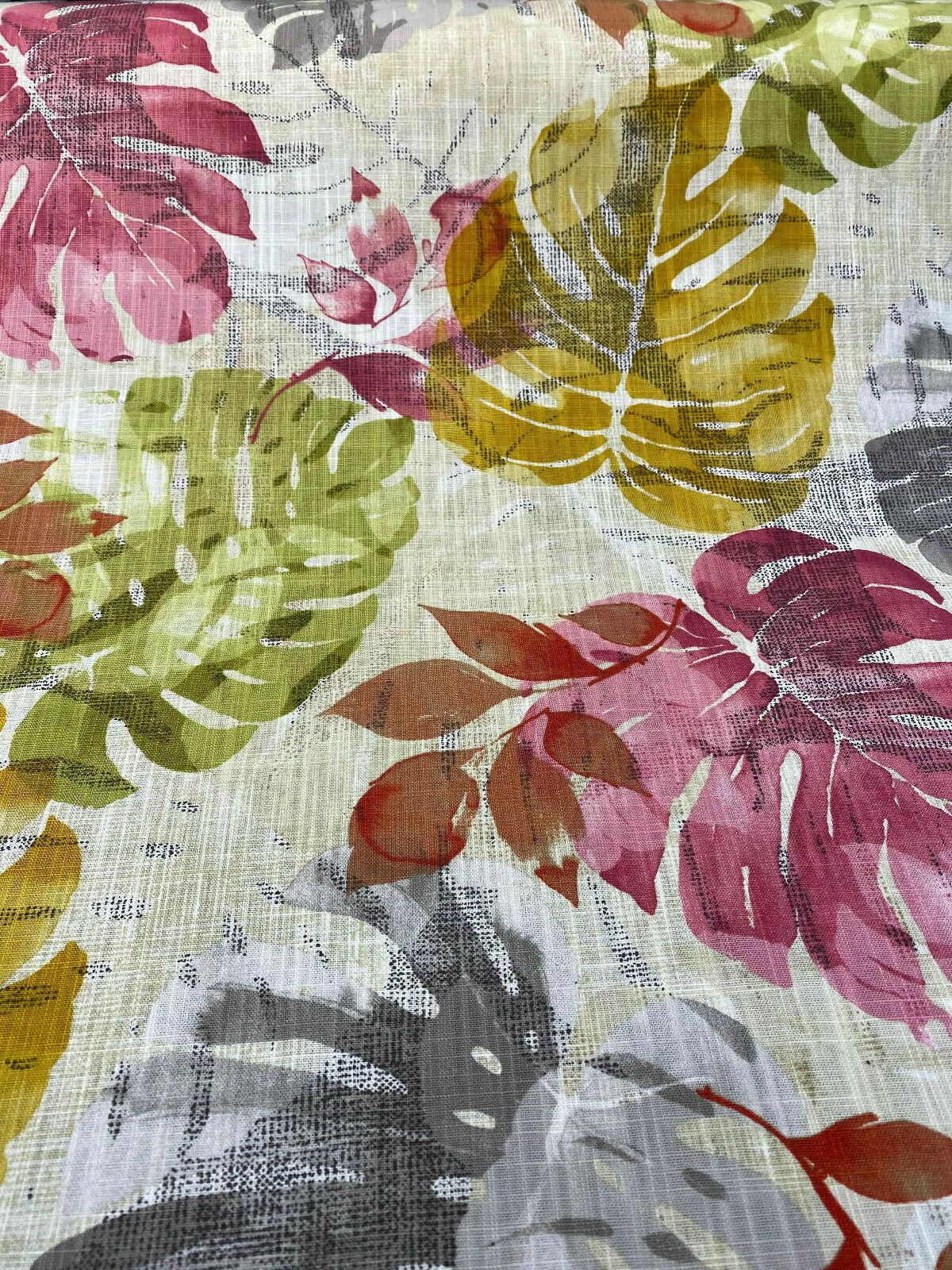 Golding In The Tropics Cotton Duck Fabric - Tropical Spring Print, 54" Width (1 Yard)