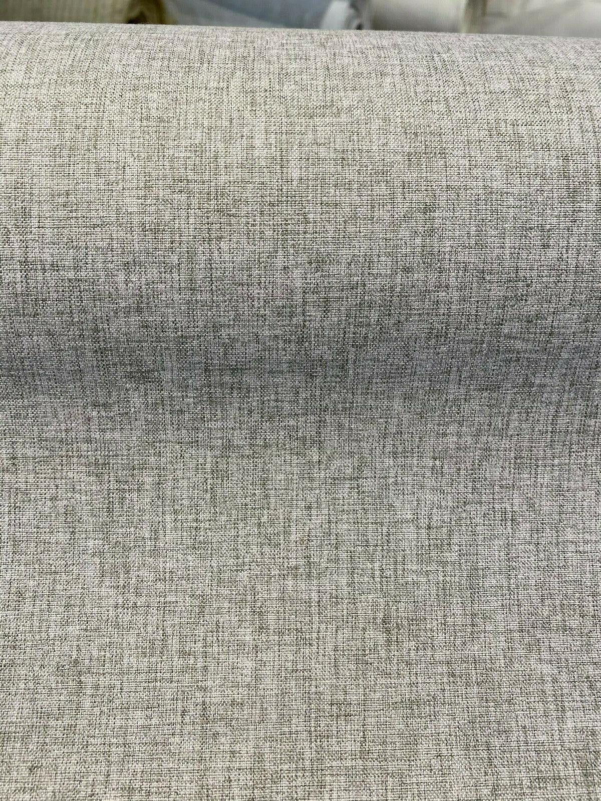 Gray Linen Blackout Polyester Fabric - Gray, 54" Width (1 Yard)