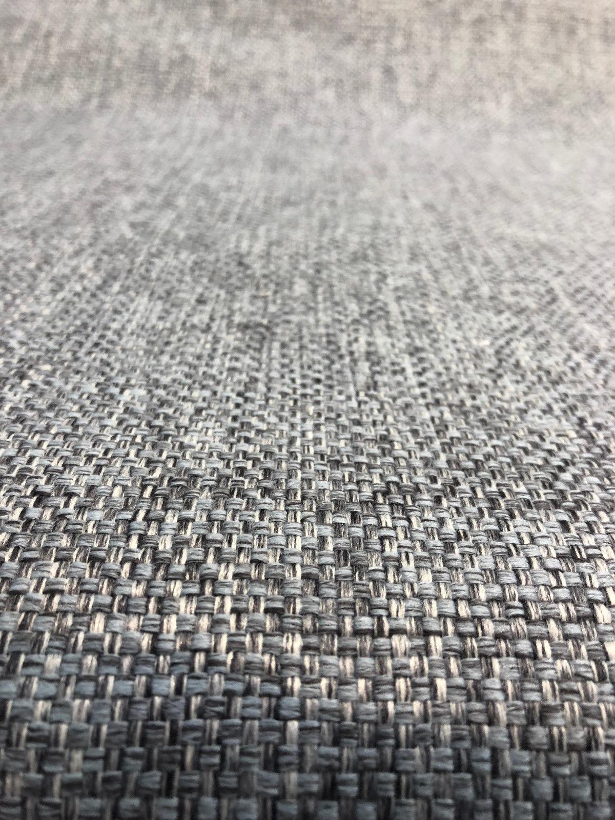 Callamezzo Steel Chenille Fabric - Shabby Chic Basketweave, 56" Width (1 Yard)