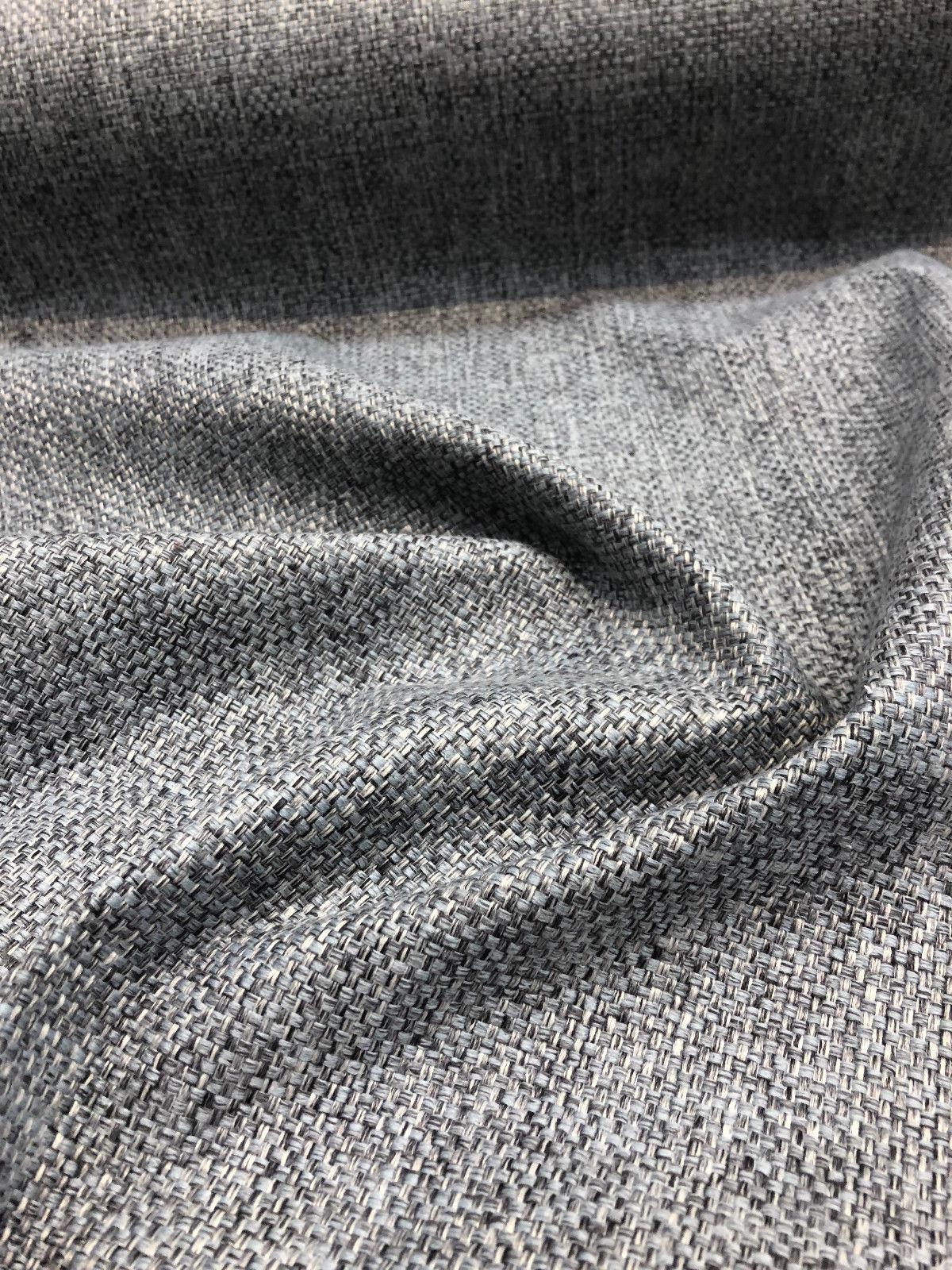 Callamezzo Steel Chenille Fabric - Shabby Chic Basketweave, 56" Width (1 Yard)