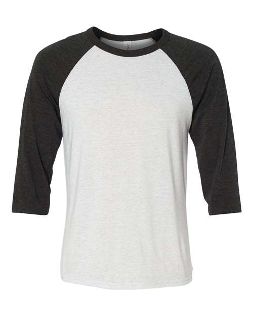 Bella + Canvas Unisex Three-Quarter Sleeve Baseball Tee