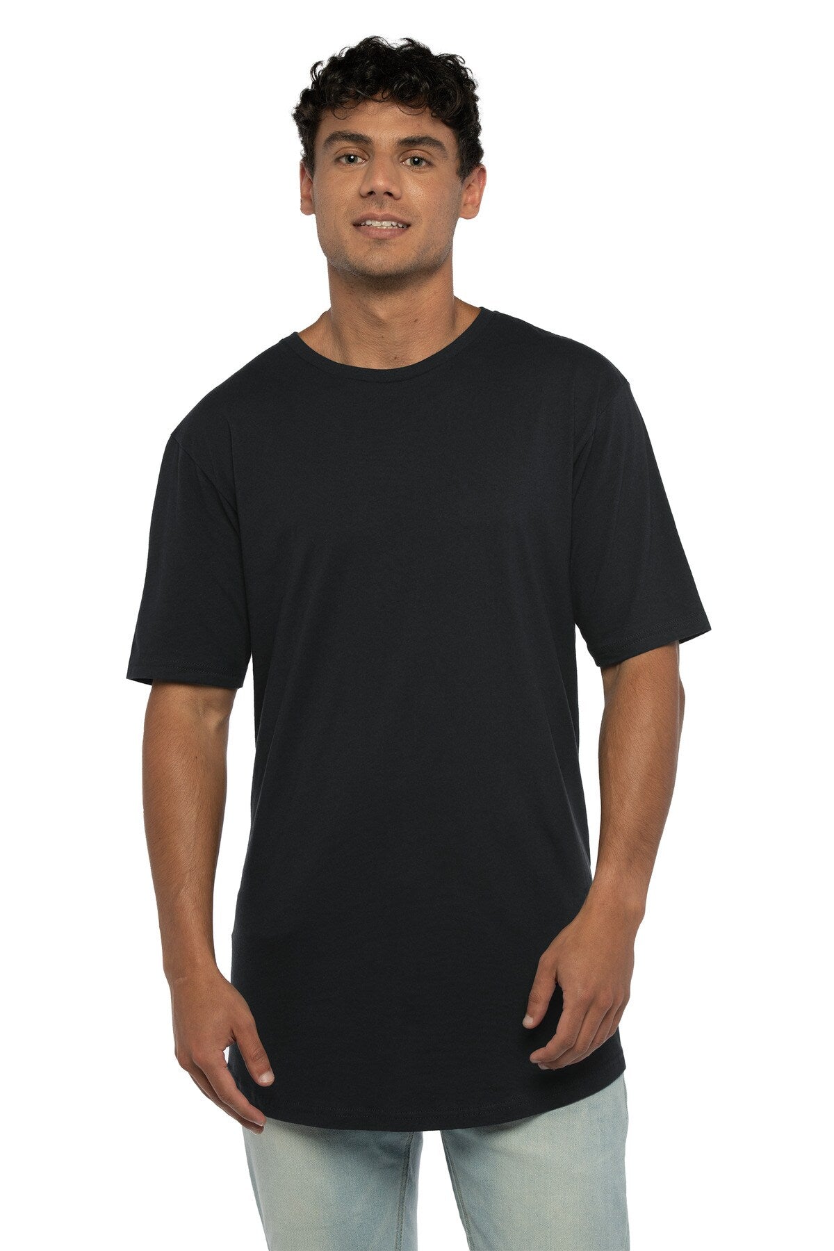Next Level Apparel® Men's Crewneck Short Sleeve Cotton Long Body Tee