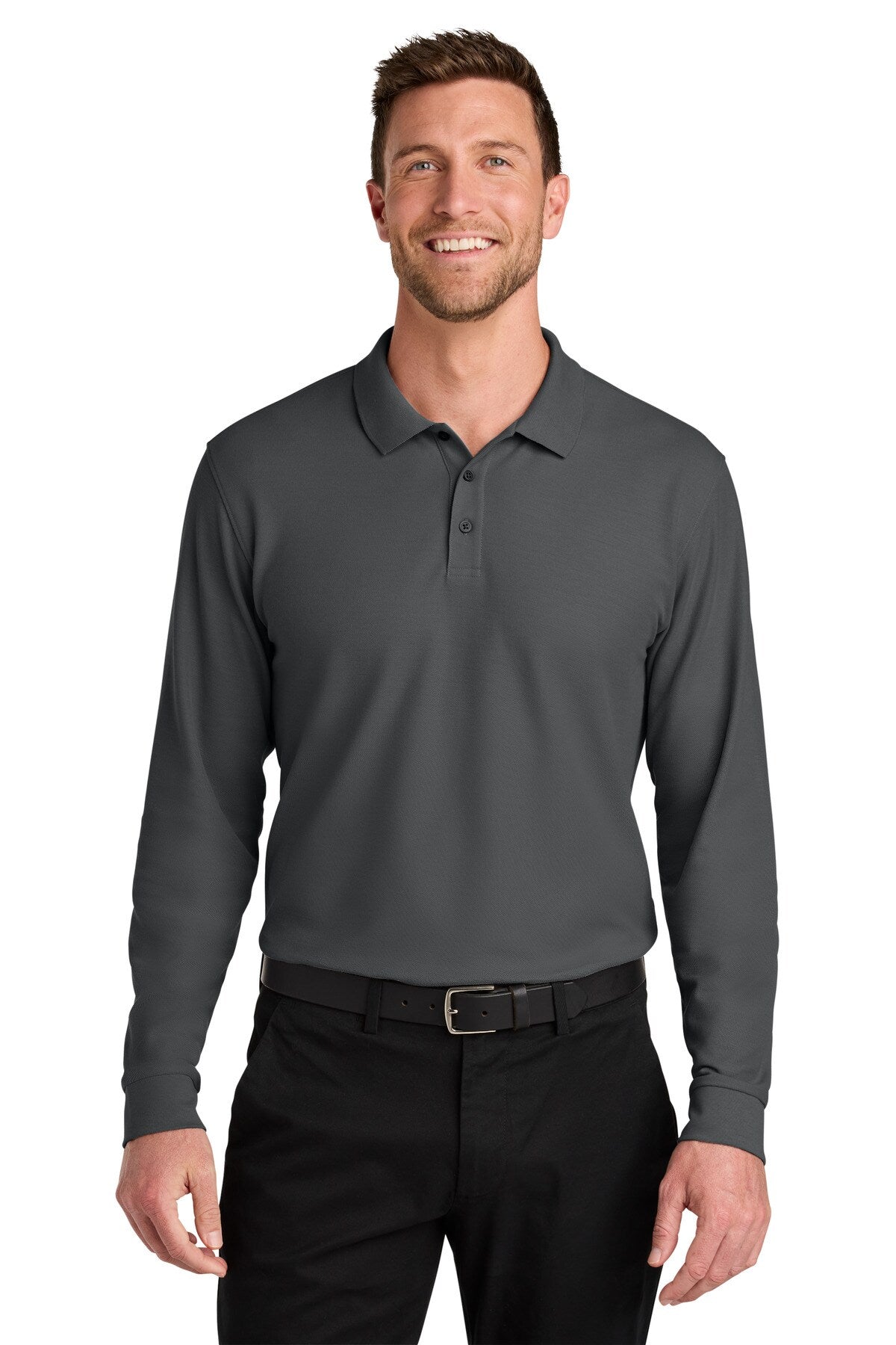 Port Authority® Wearever Signature Pique Long Sleeve Polo