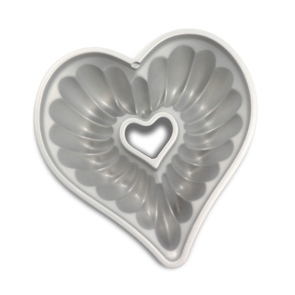 Nordicware Elegant Aluminum Heart 10 Cup Bundt Cake Pan