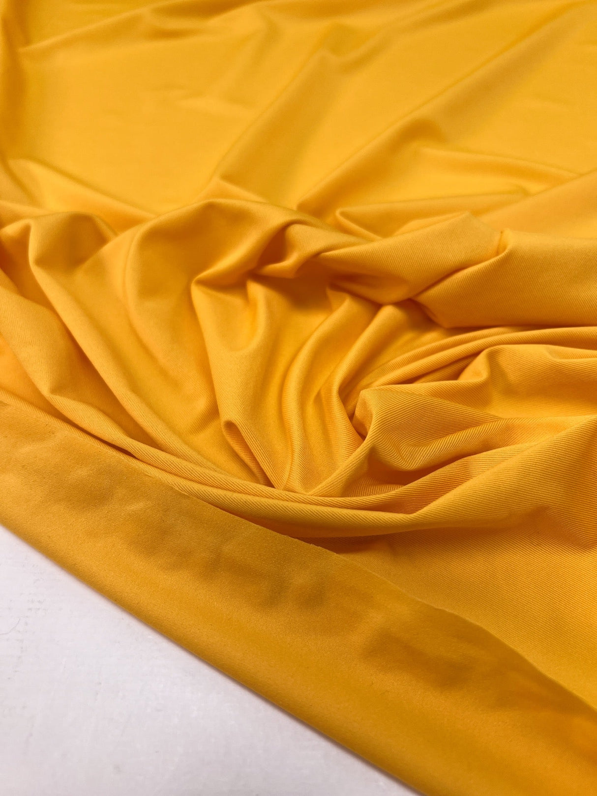 Yellow Stretch Knitted Fabric