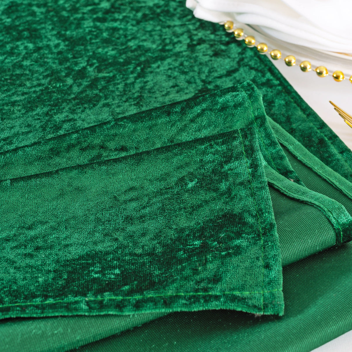 Velvet Table Runner 13x108 Emerald Green