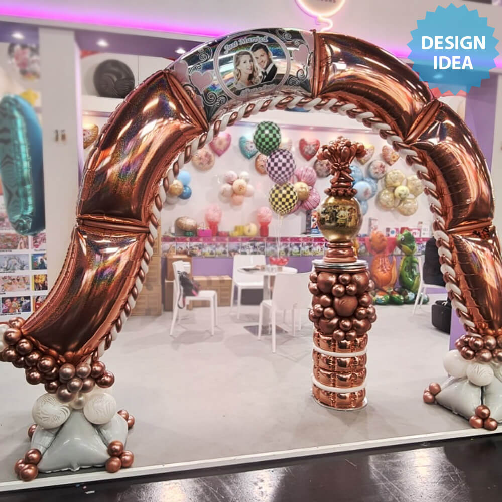 Foil Balloon Modular Arch Panel Baby Blue