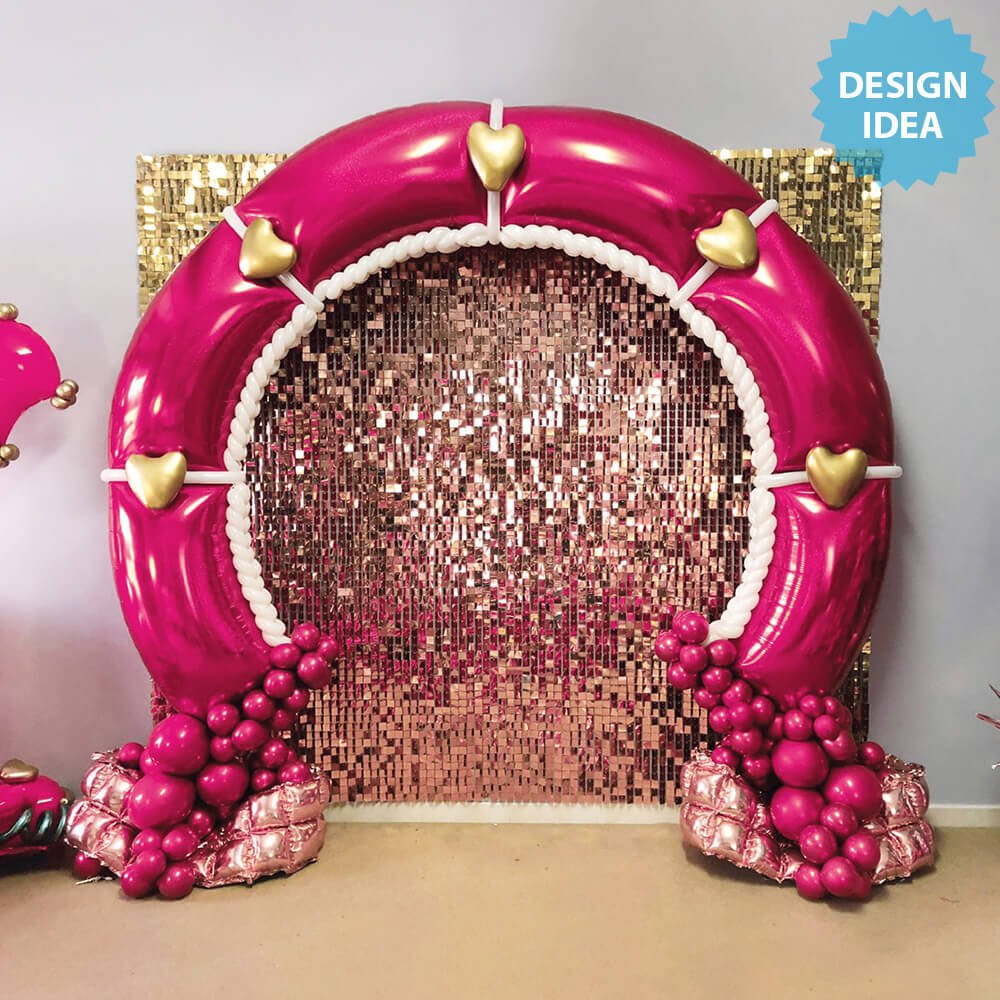 Foil Balloon Modular Arch Panel Baby Blue