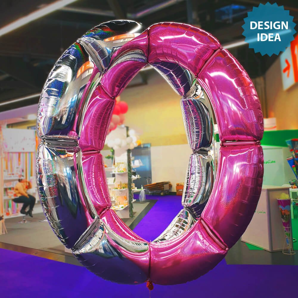 Foil Balloon Modular Arch Shaped Panel White