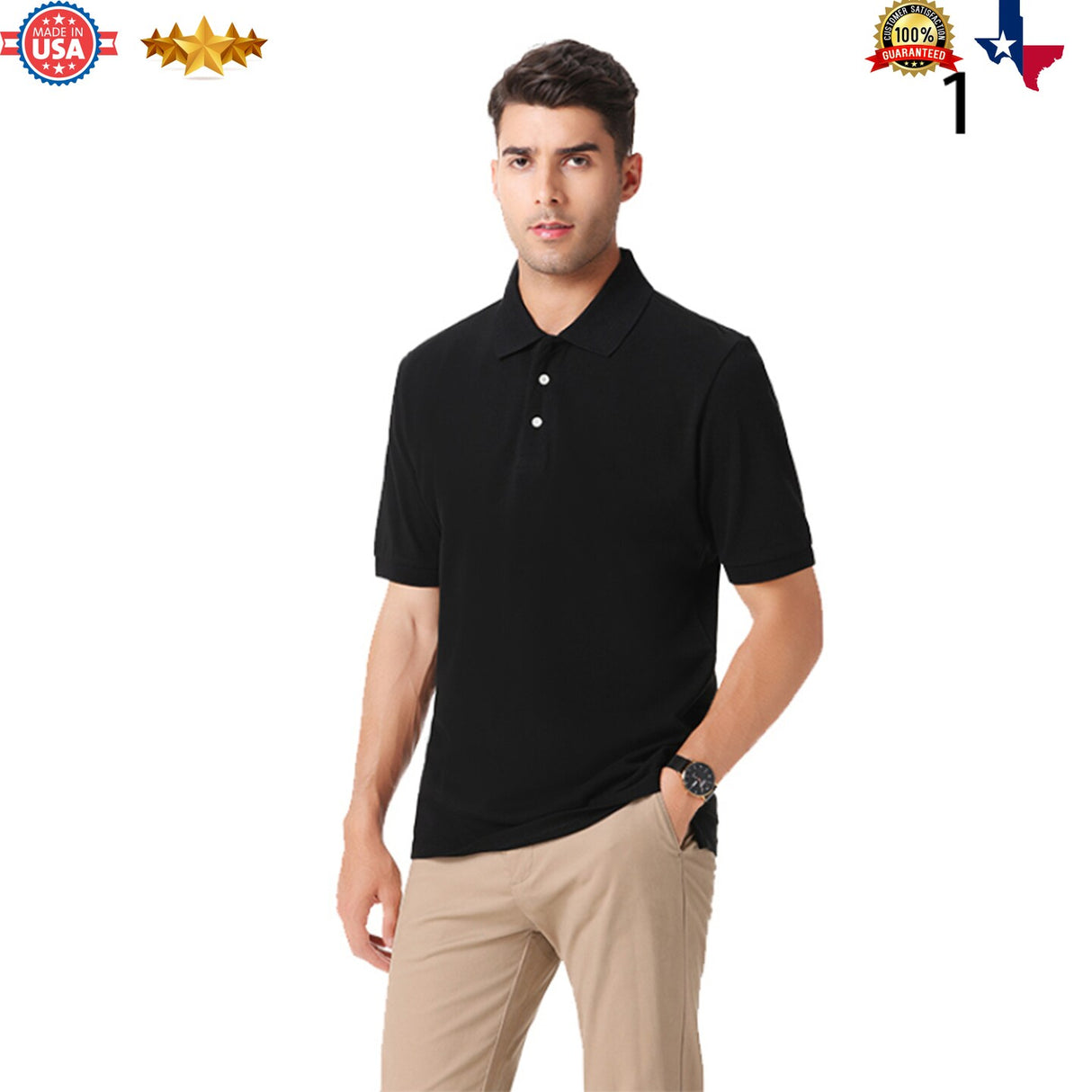 Relaxed-Fit Polo T-Shirt for Casual, Comfort or Regular and stylish design
