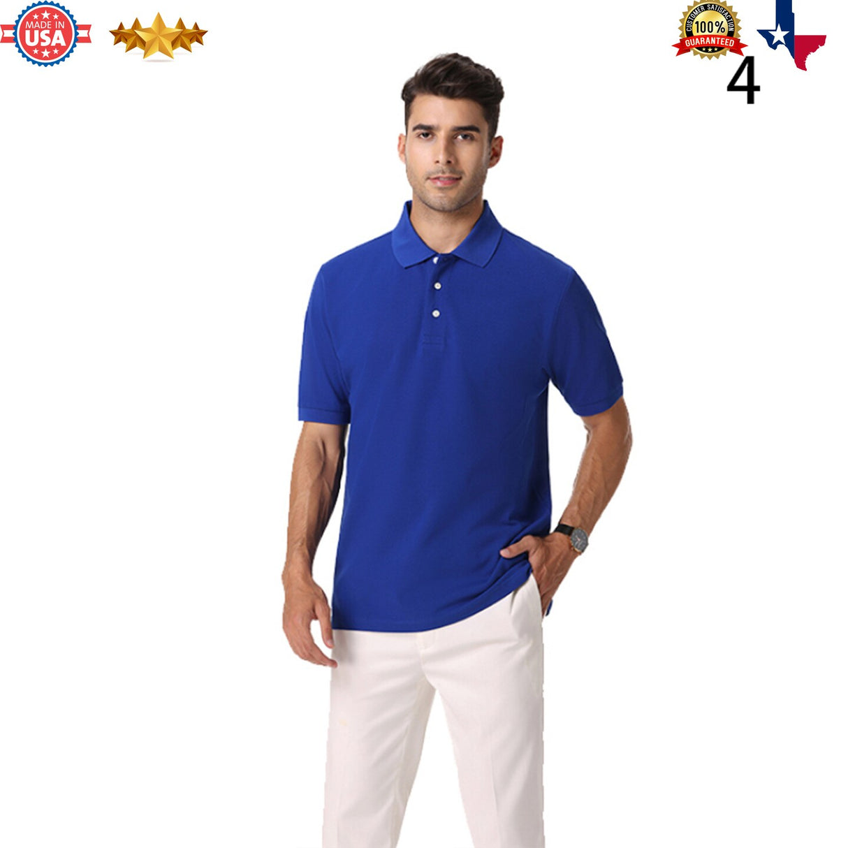 Relaxed-Fit Polo T-Shirt for Casual, Comfort or Regular and stylish design