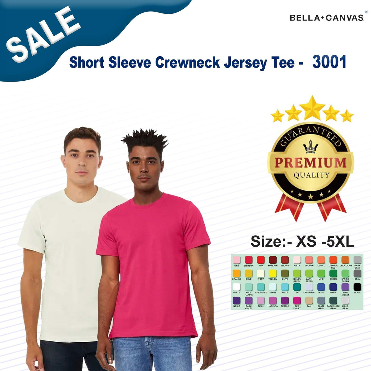 BELLA+CANVAS® Short Sleeve Crewneck Jersey Tee