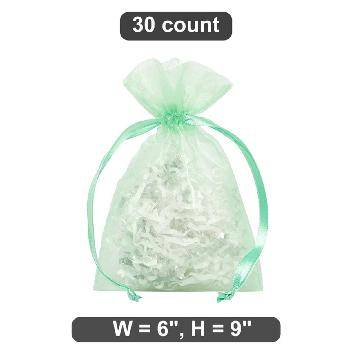 Mini Organza Pouch 6” x 9” for Small Present Packaging