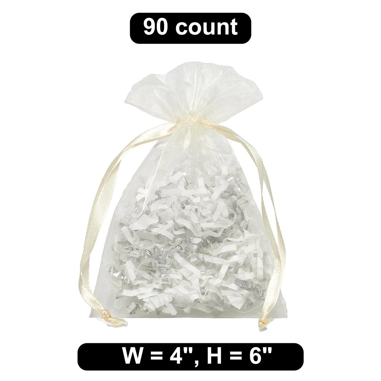 4" x 6" Organza Bag Elegant Packaging for Small Items