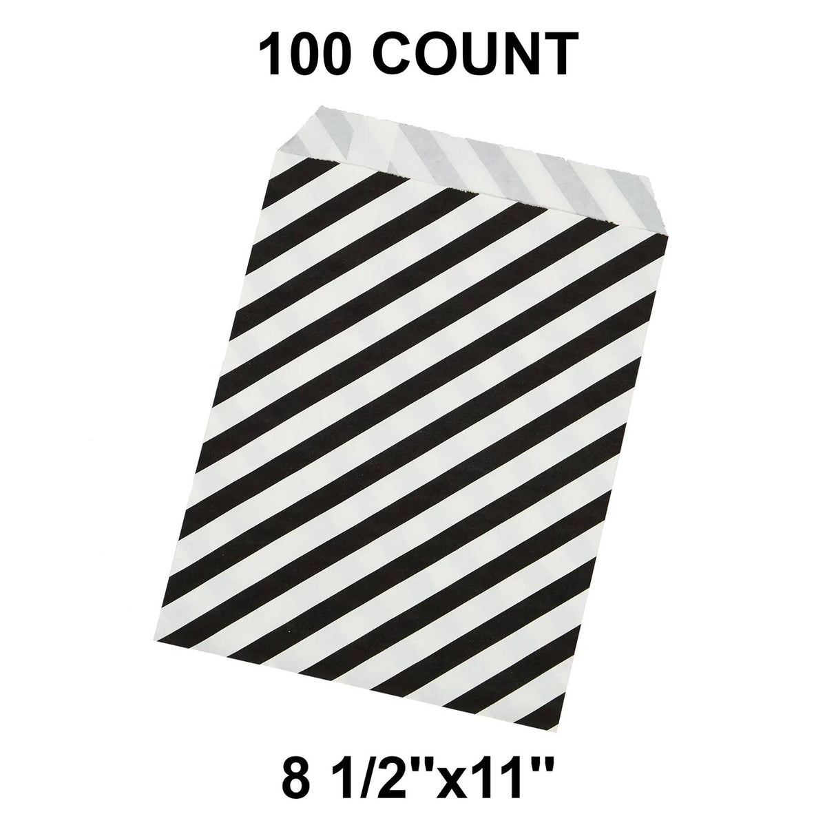 Diagonal Stripes Shopping Merchandise Bags 8 1/2" x 11"