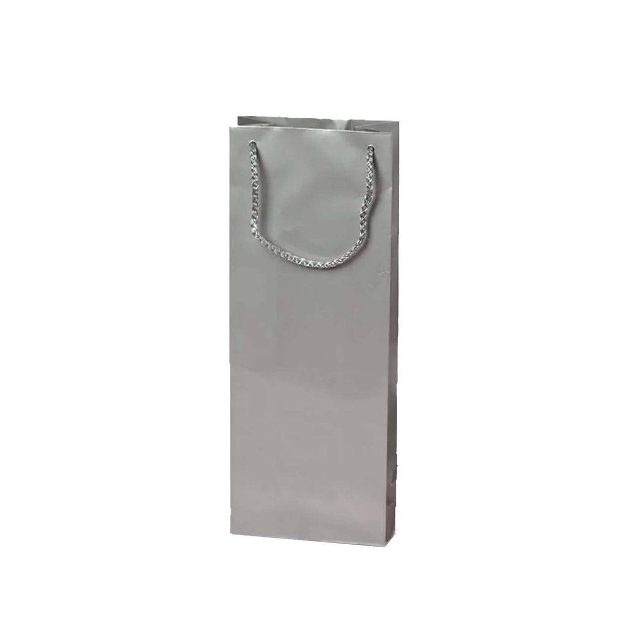 Chic Glossy Paper Wine Bottle Euro Tote 5" x 3" x 13 1/4"