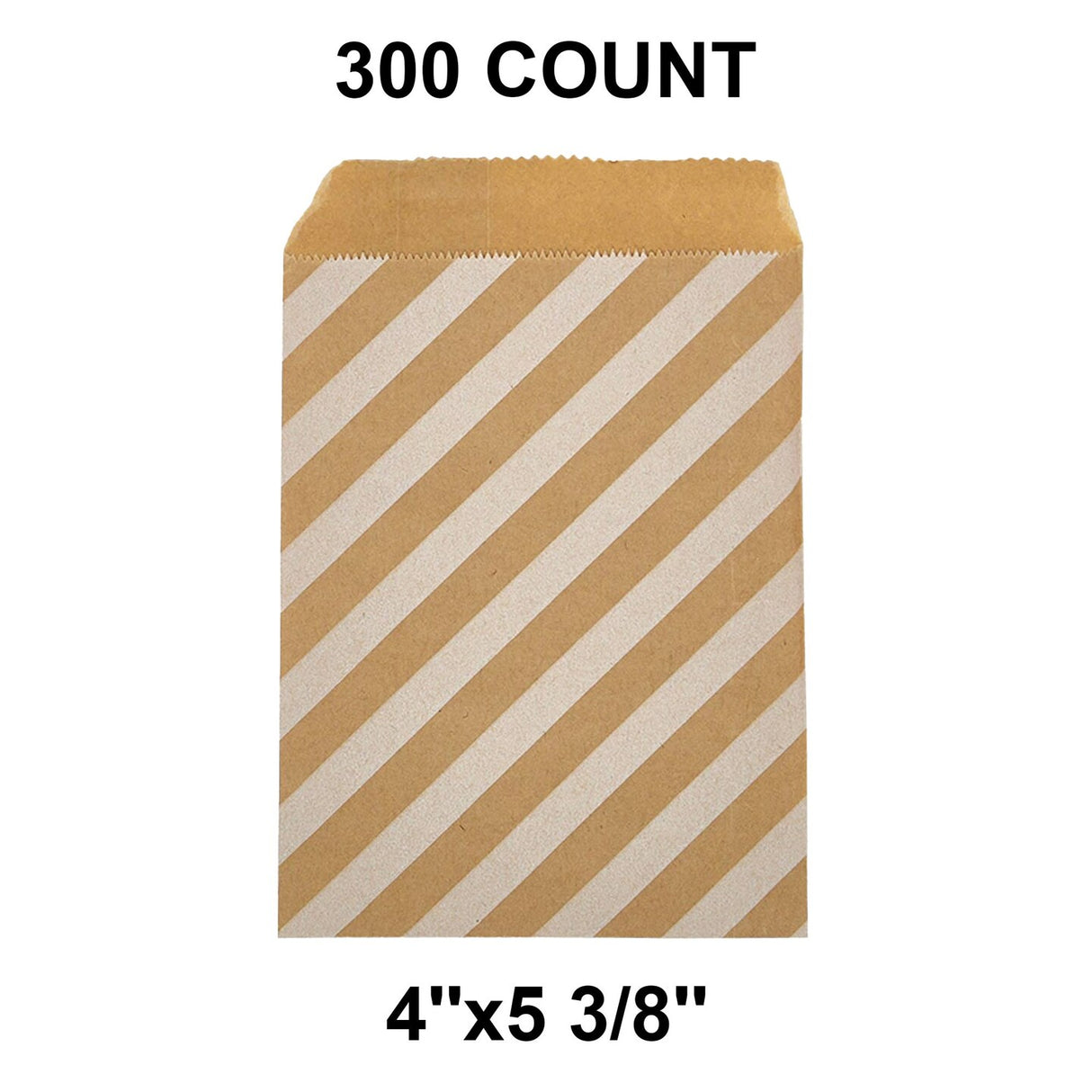 Essential White Paper Merchandise Bags 4" x 5 3/8"