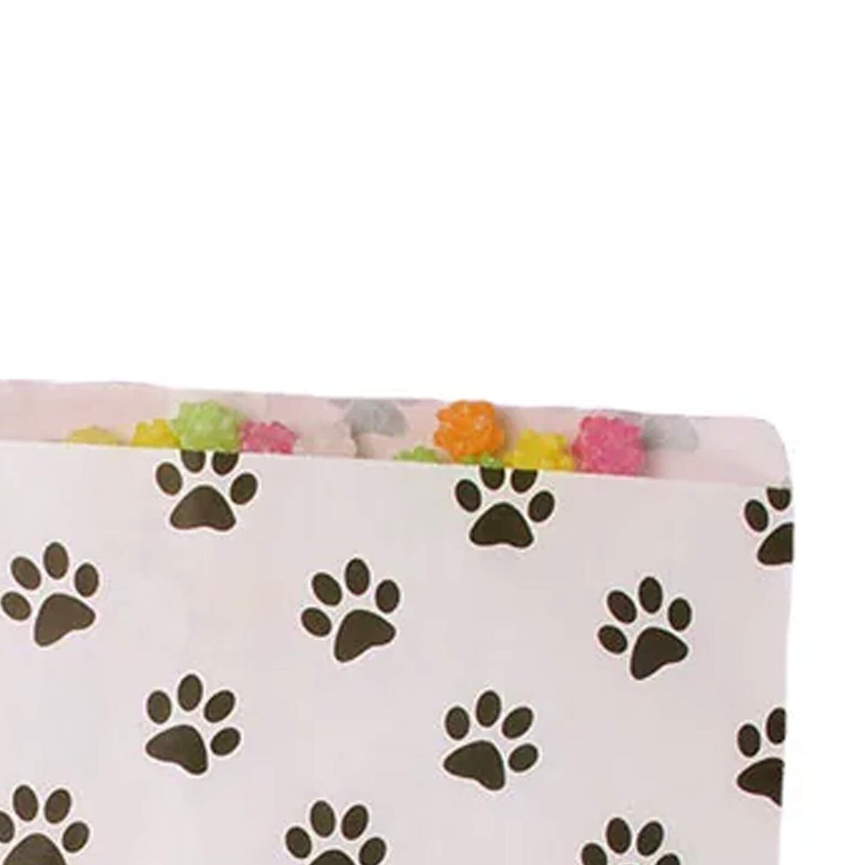 Paw Print Paper Gift Bags 6 3/8" x 8 1/2"
