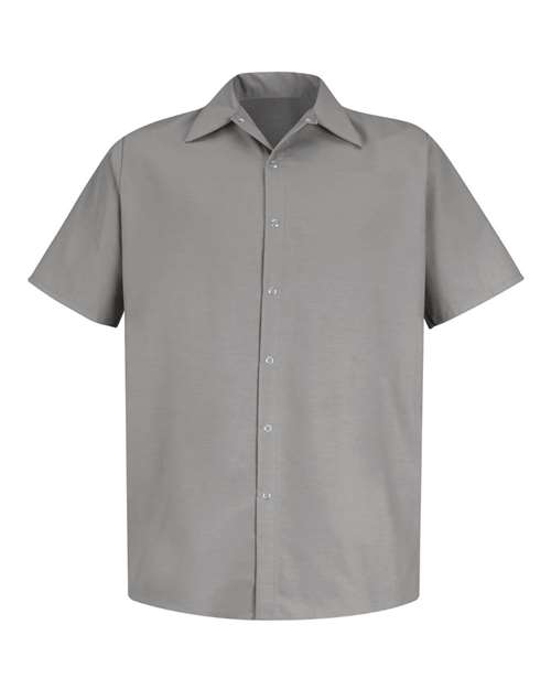 Red Kap Men's Specialized Short Sleeve Pocketless Work Shirt