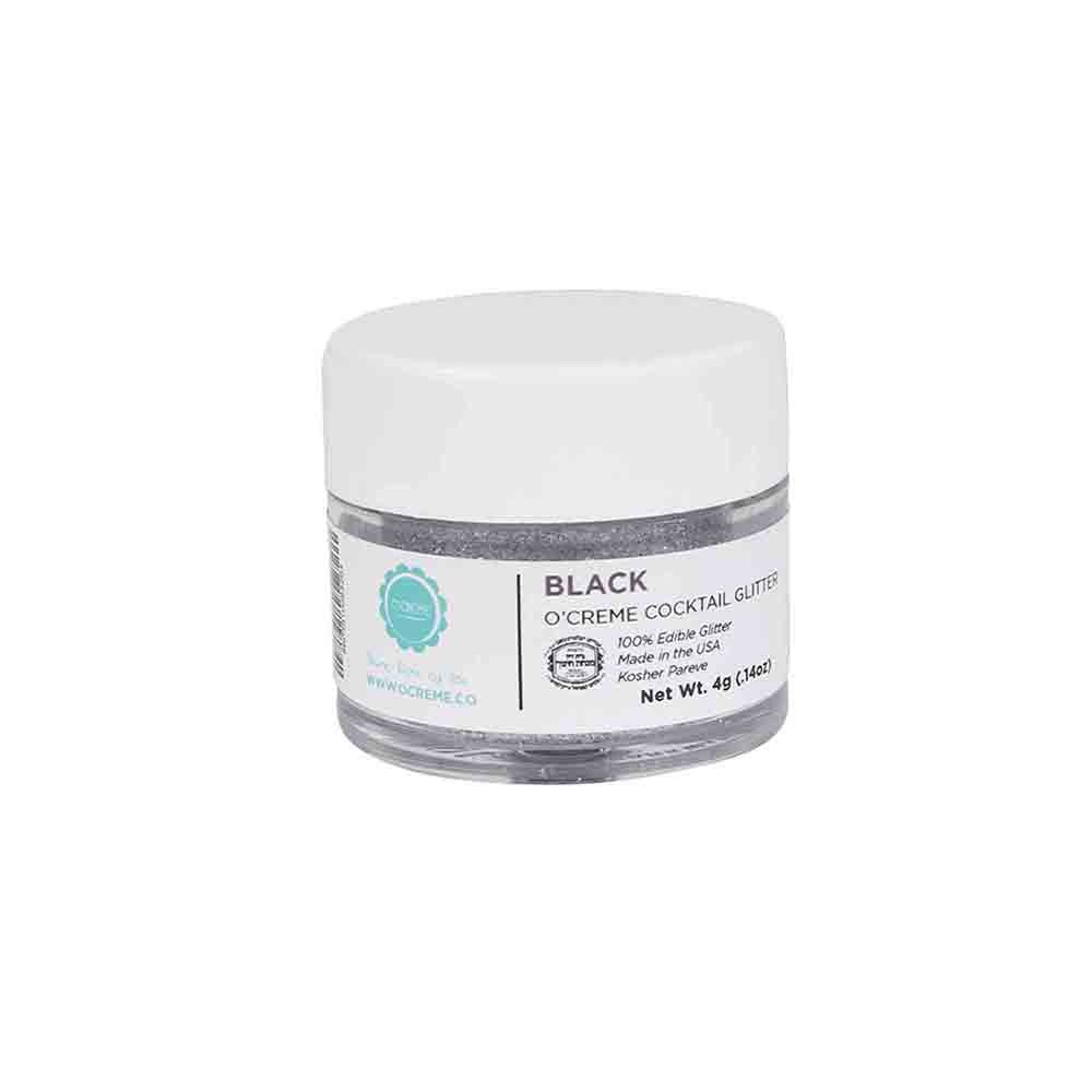 O'Creme Cocktail Glitter, 4 gr. - Black