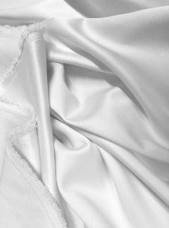White Stretch Crepe Back Satin