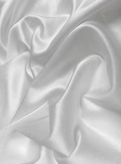 White Stretch Crepe Back Satin
