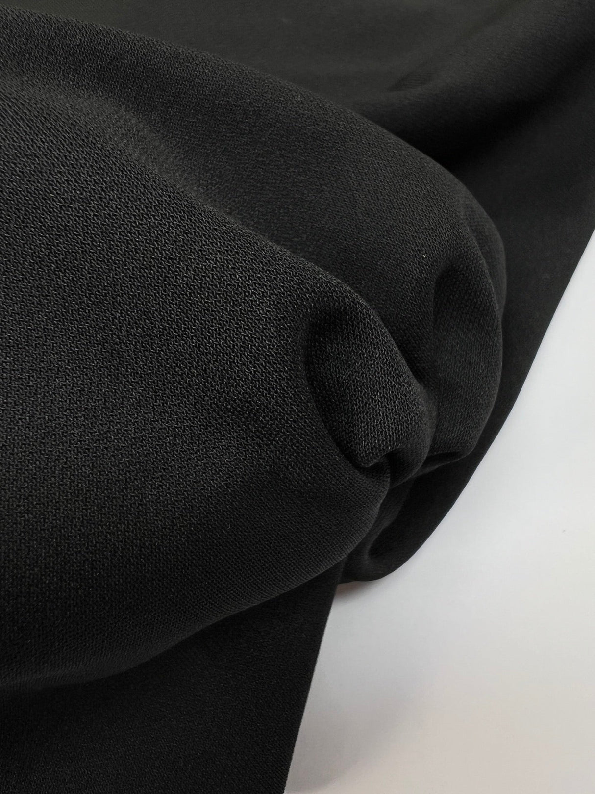 Black Polyester Knitted Fabric