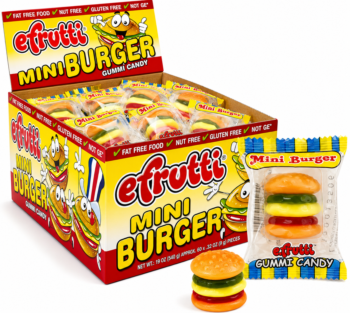 eFrutti Gummy Mini Burgers – 1 Each
