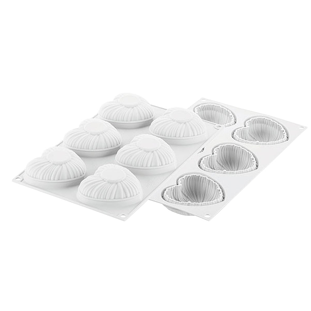 Silikomart "Lovely" Wire Weave Heart Baking & Freezing Mold 3.7 oz.