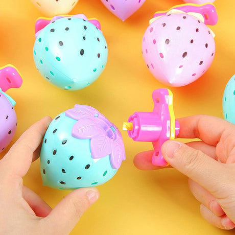 Light Up Spinning Strawberry Tops