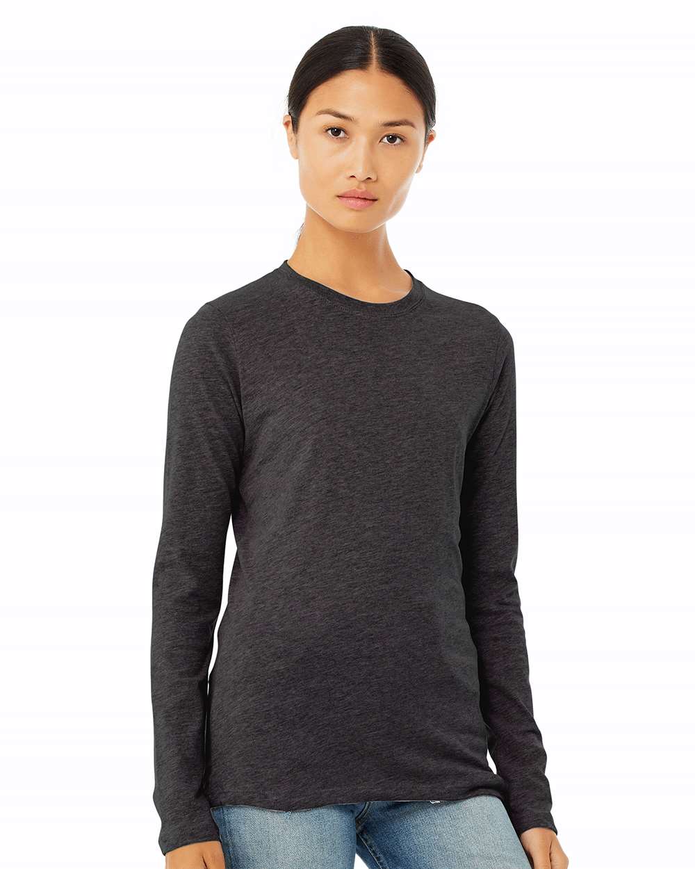 BELLA + CANVAS® Women’s Jersey Crewneck Long Sleeve Tee