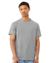 BELLA + CANVAS® Crewneck Short Sleeve Heather CVC Raglan Tee