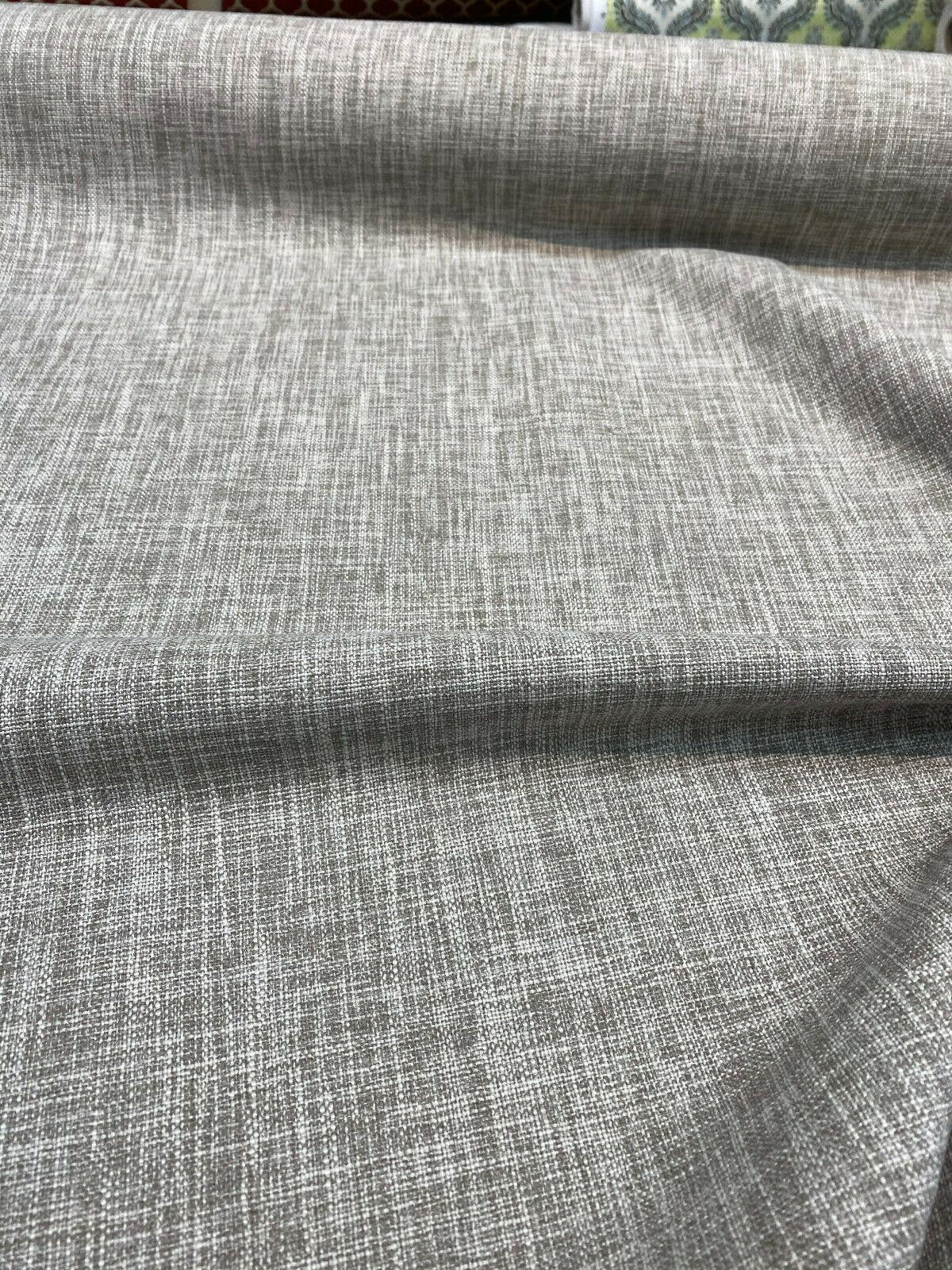 Performance+ Sheridan Fossil Taupe Upholstery Fabric - Heavy Linen Look, Taupe, 54" Width (1 Yard)