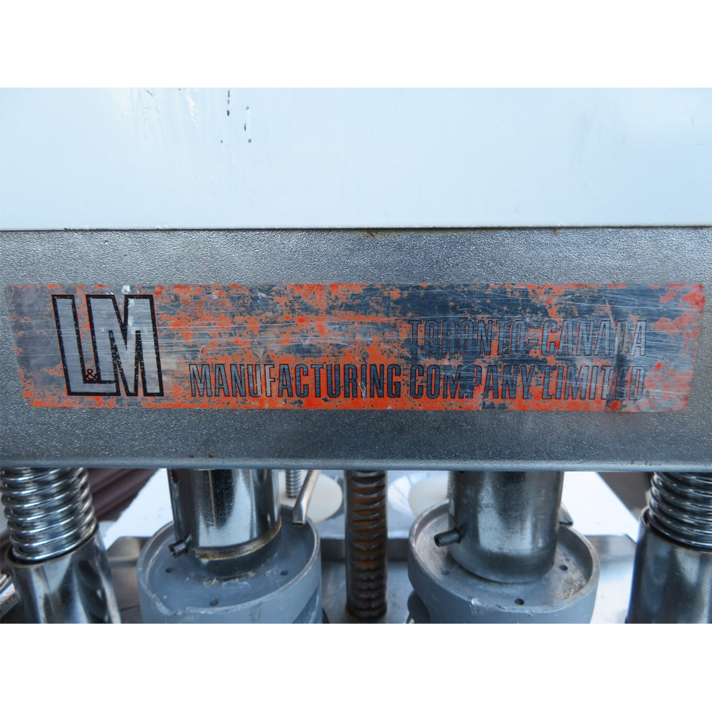 L & M Manufacturing FKM-2 Kaiser Roll Stamper, 115 Volt, Used Good Condition
