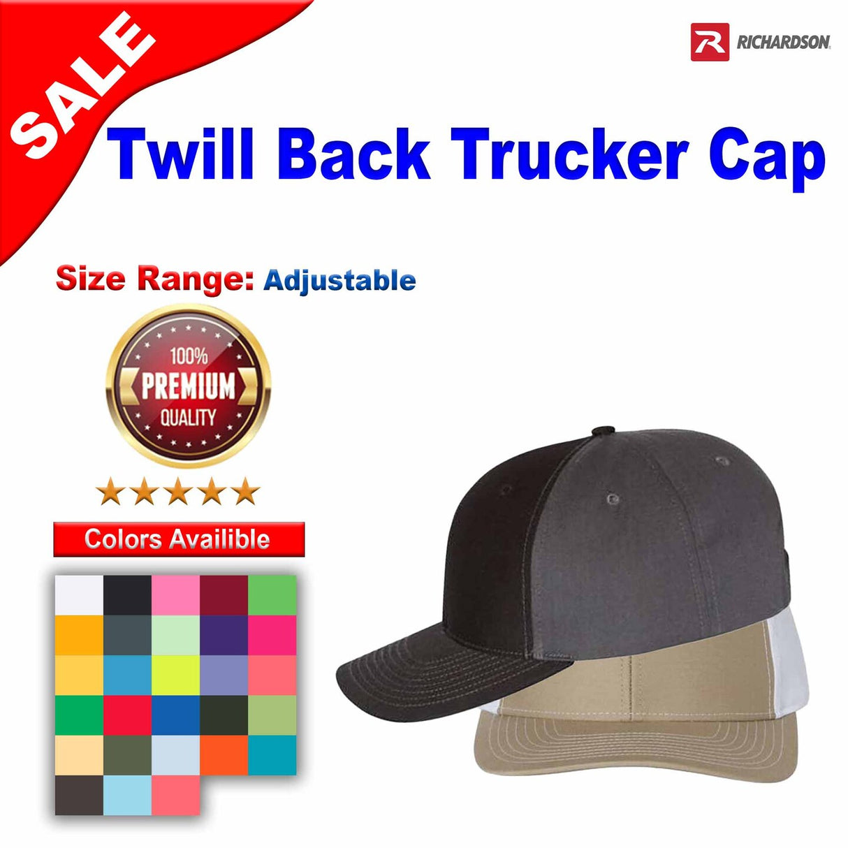 Richardson® Twill Back Trucker Cap