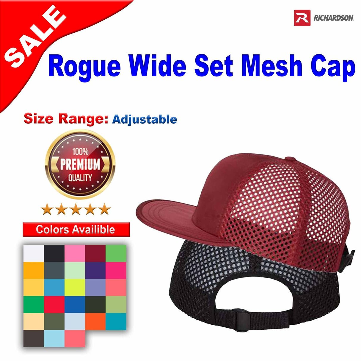 Richardson® Rogue Wide Set Mesh Cap