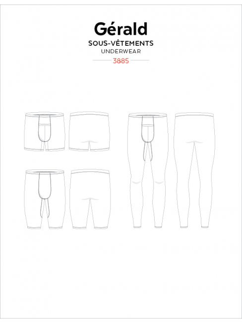 Sewing Pattern Gerald Underwear by Jalie