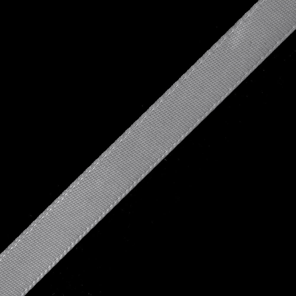 3/8" Light Gray Double Face Satin Ribbon