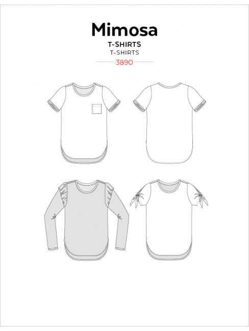 Sewing Pattern: Mimosa Scoopneck T-Shirt by Jalie