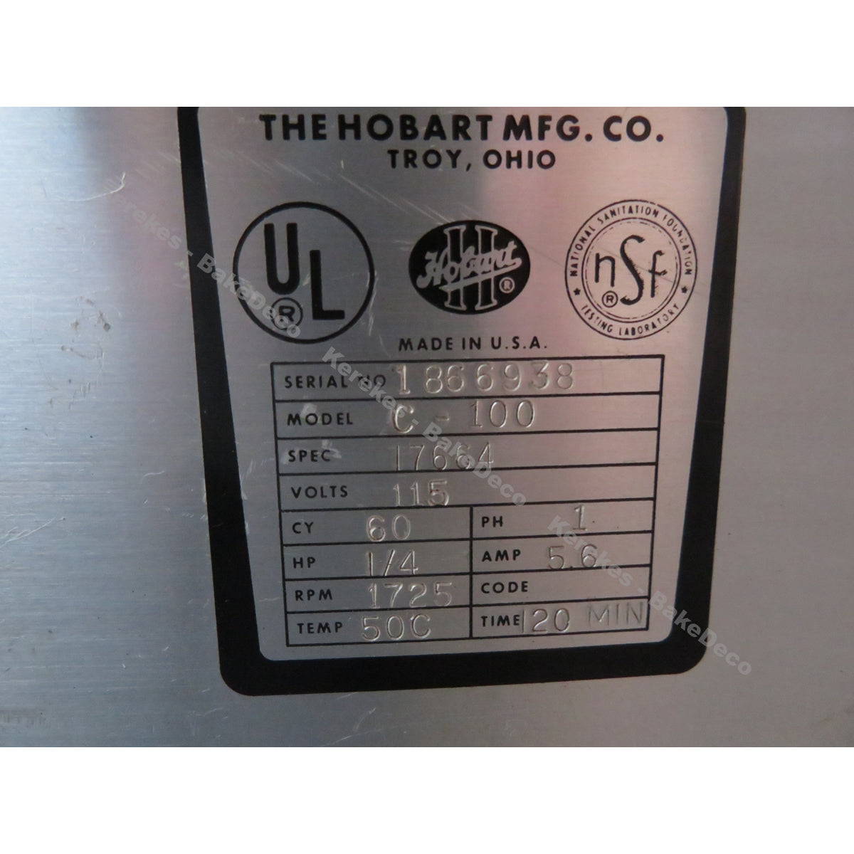 Hobart 10 Quart C100 Mixer, Used Great Condition