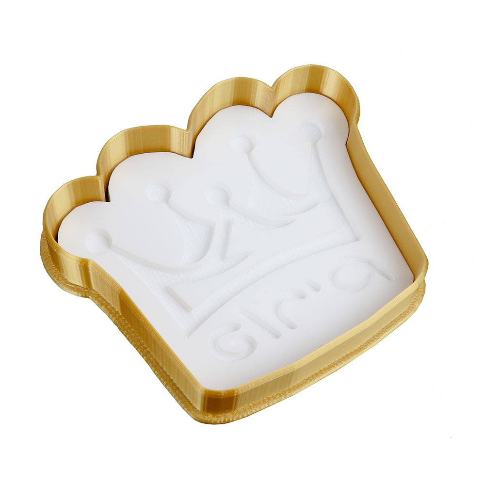 Lil Miss Cakes Purim Crown Cutter and Embosser, 3", Hebrew