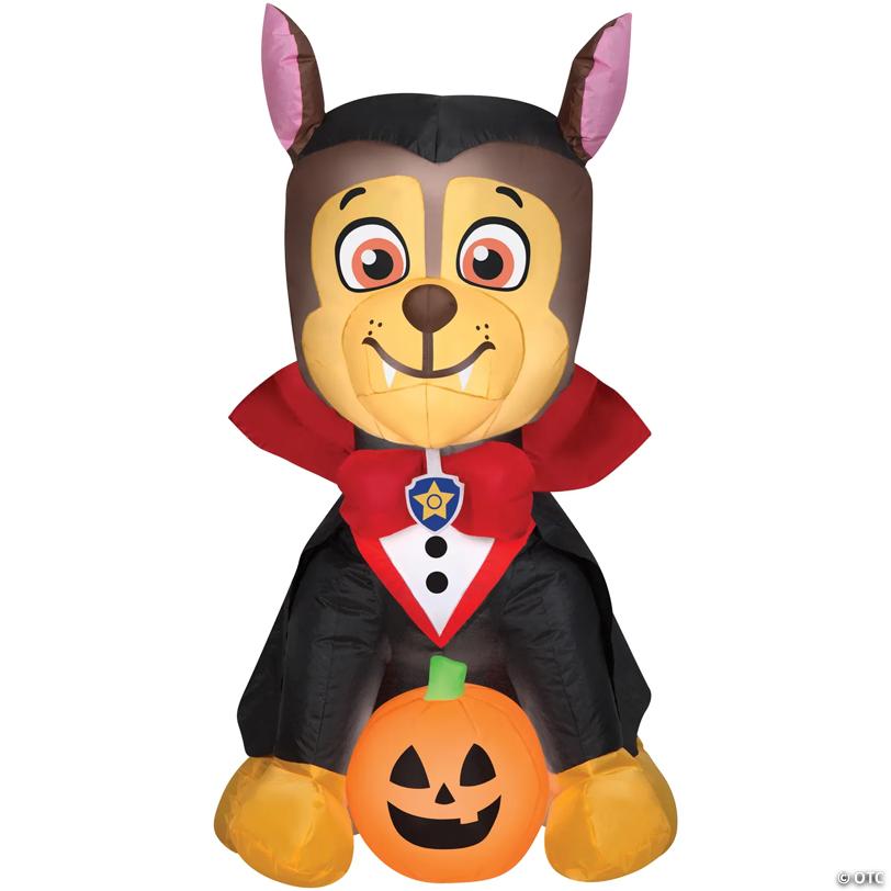 38" Blow-Up Inflatable PAW Patrol Chase as Vampire with Built-In LED Lights Outdoor Yard Decoration