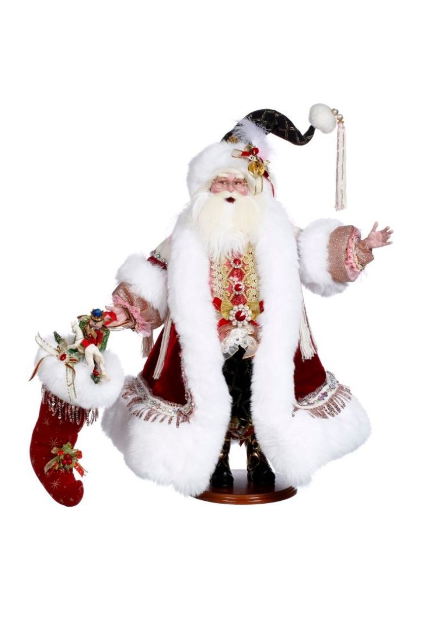 27" Santa with Stocking - Mark Roberts