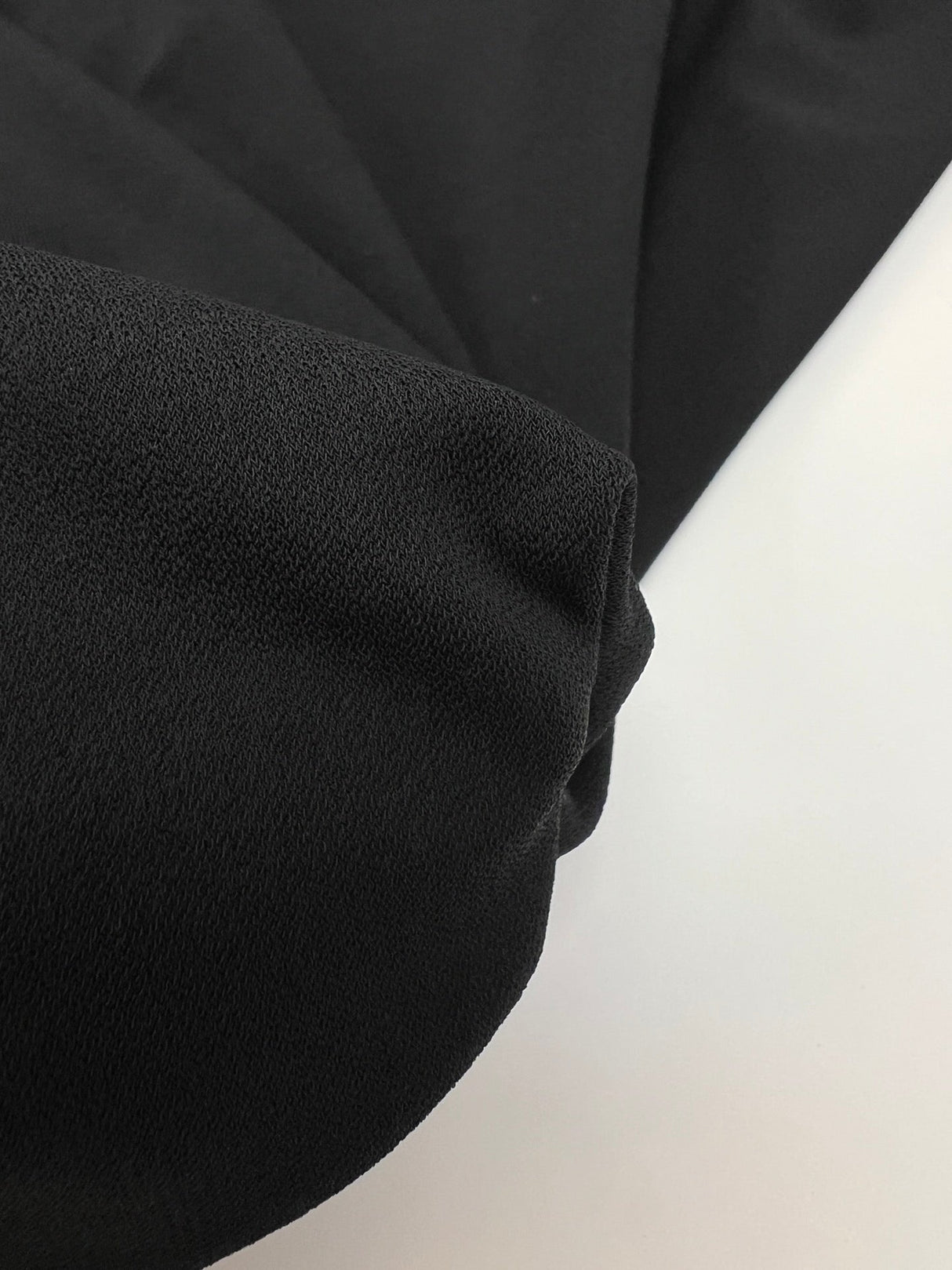 Black Cotton Knit Fabric