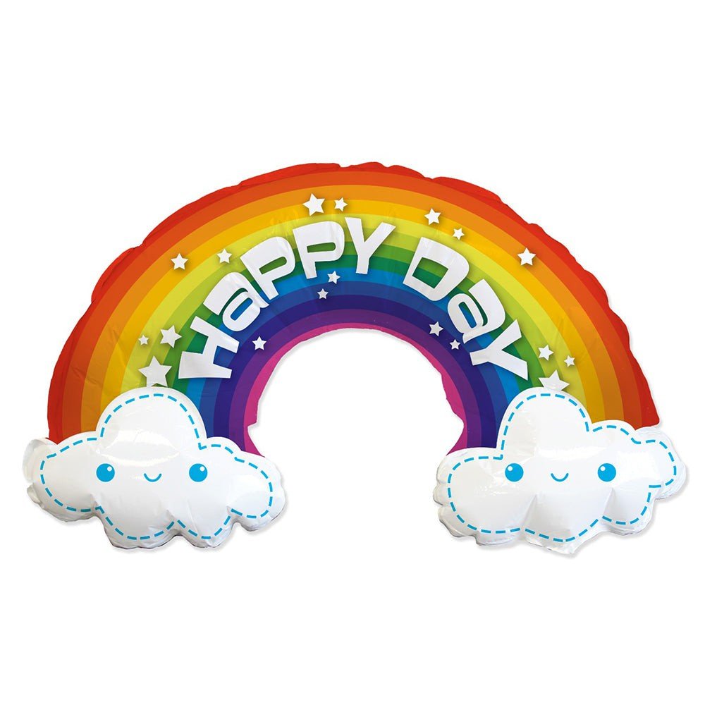 Rainbow Foil Balloon 39 Inch Happy Day