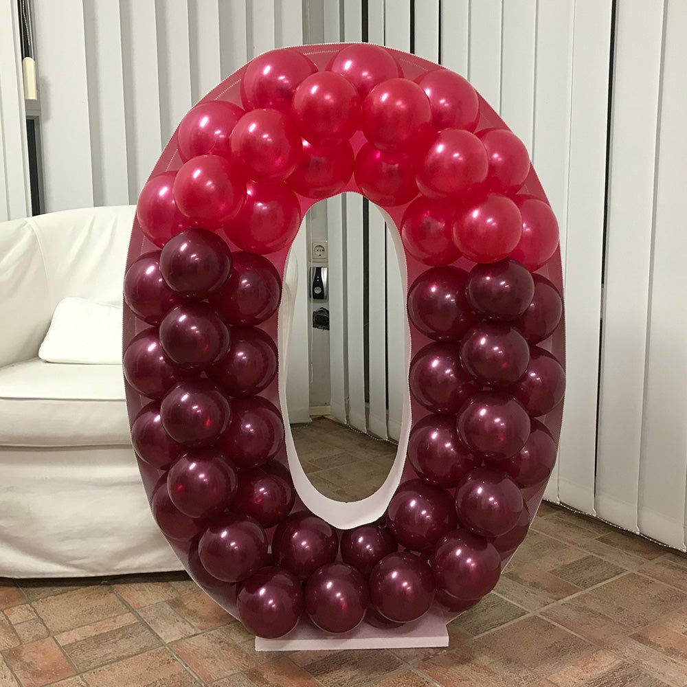 Balloon Letter O Mosaic Frame