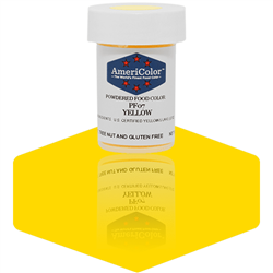 AmeriColor Yellow Powdered Food Color - PF07 - 3 Grams