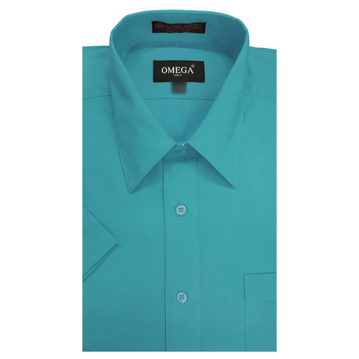 Turquoise Short Slim Fit Polo Shirt
